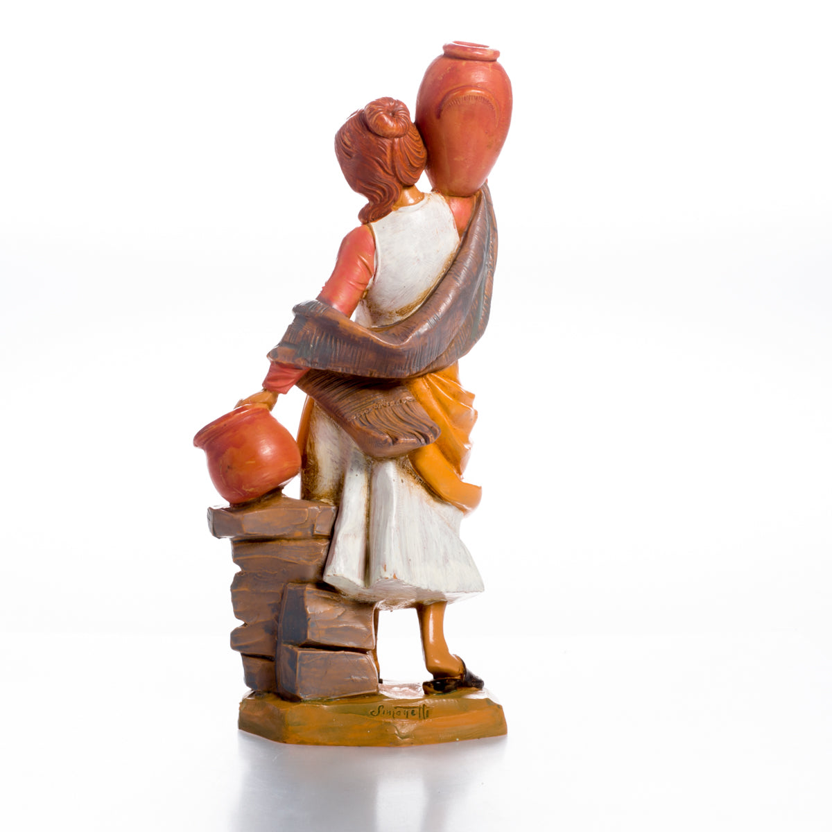 Fontanini Statuina Presepe: Pastorella Con Brocche - 6,5 Cm (Altezza 7,5 Cm) - 5