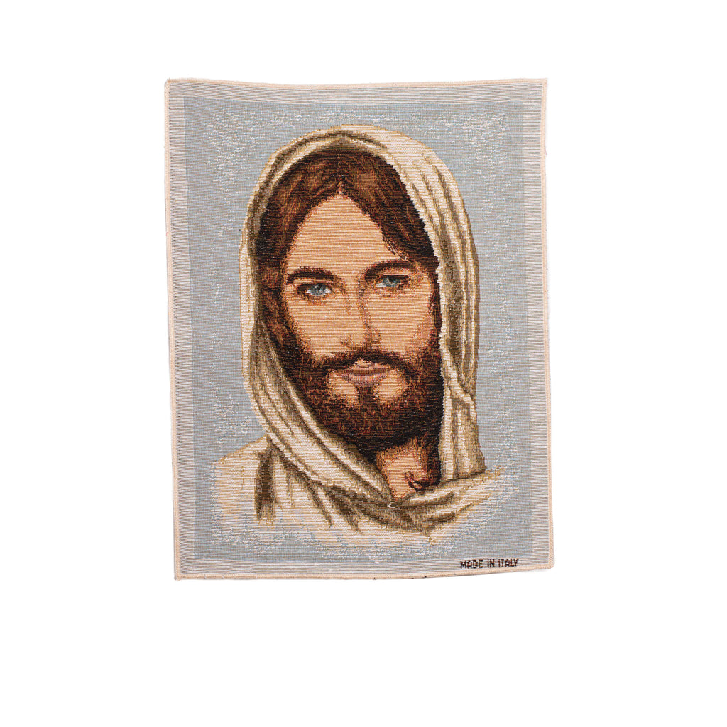 Arazzo tessuto volto Gesù Cristo - Galleria Mariana