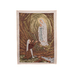 Arazzo della Madonna di Lourdes con Santa Bernadette - Galleria Mariana