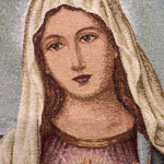 Particolare Arazzo in tela d'oro del Sacro Cuore di Maria - Galleria Mariana