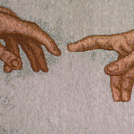 Particolare Arazzo in tela d'oro La Creazione di Michelangelo 2 - Galleria Mariana