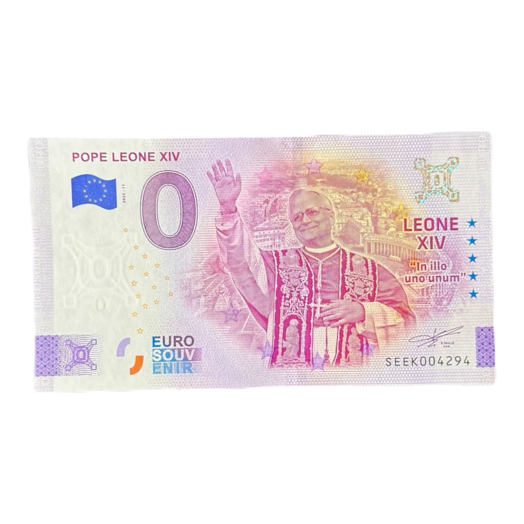 Banconota ufficiale Papa Leone XIV - Galleria Mariana