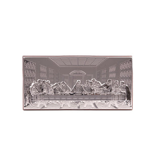 Bassorilievo in legno con lastra di argento dell'Ultima Cena - Galleria Mariana