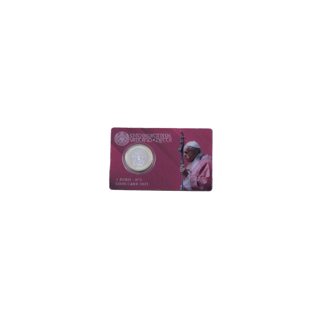 Coincard n. 2 moneta Vaticano 1 euro anno 2023 - Galleria Mariana
