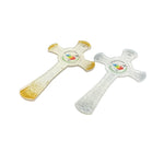 Coppia croci vetro Murano Giubileo della Speranza 2025 - Galleria Mariana