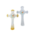 Coppia di croci in vetro Murano del Giubileo 2025 - Galleria Mariana