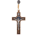 Particolare Rosario in legno di ulivo di San Benedetto - Galleria Mariana