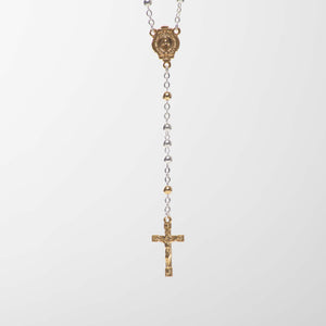 Particolare Rosario con scatola dorata della Madonna Miracolosa - Galleria Mariana