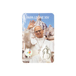 Card Papa Leone XIV con medaglia