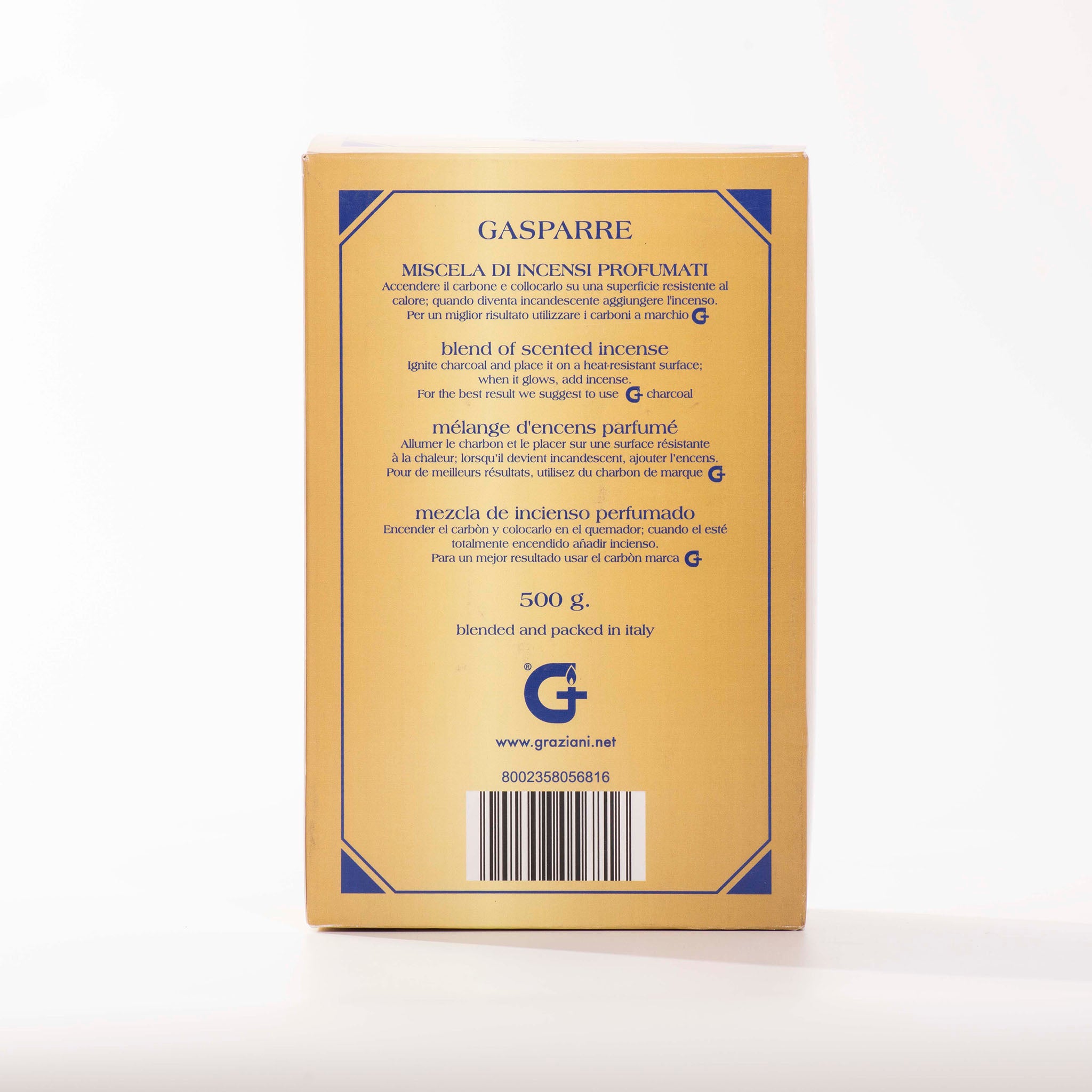 Retro Scatola Incenso liturgico Gasparre Graziani 500 gr. - Galleria Mariana