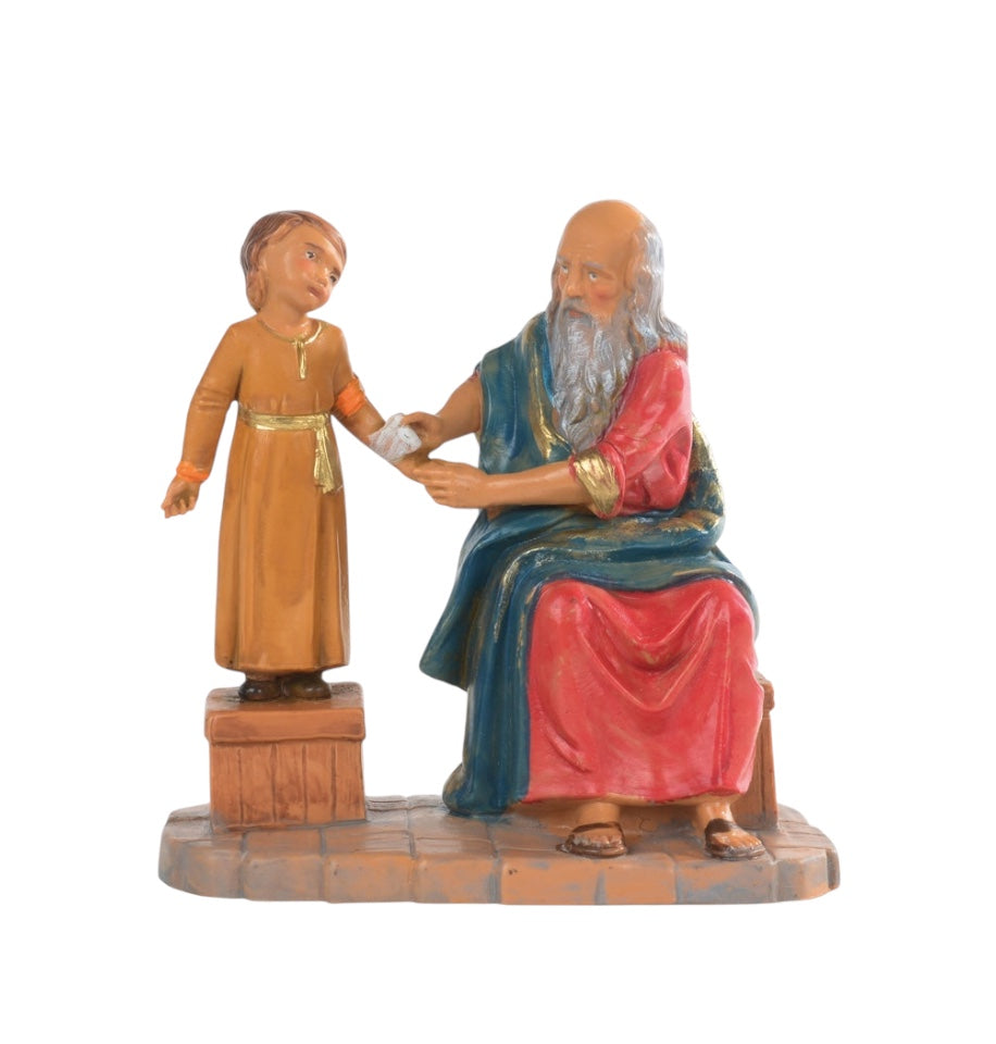 Statuina medico con bambino n. 729 per presepi 12 cm Fontanini novità 2025 - Galleria Mariana