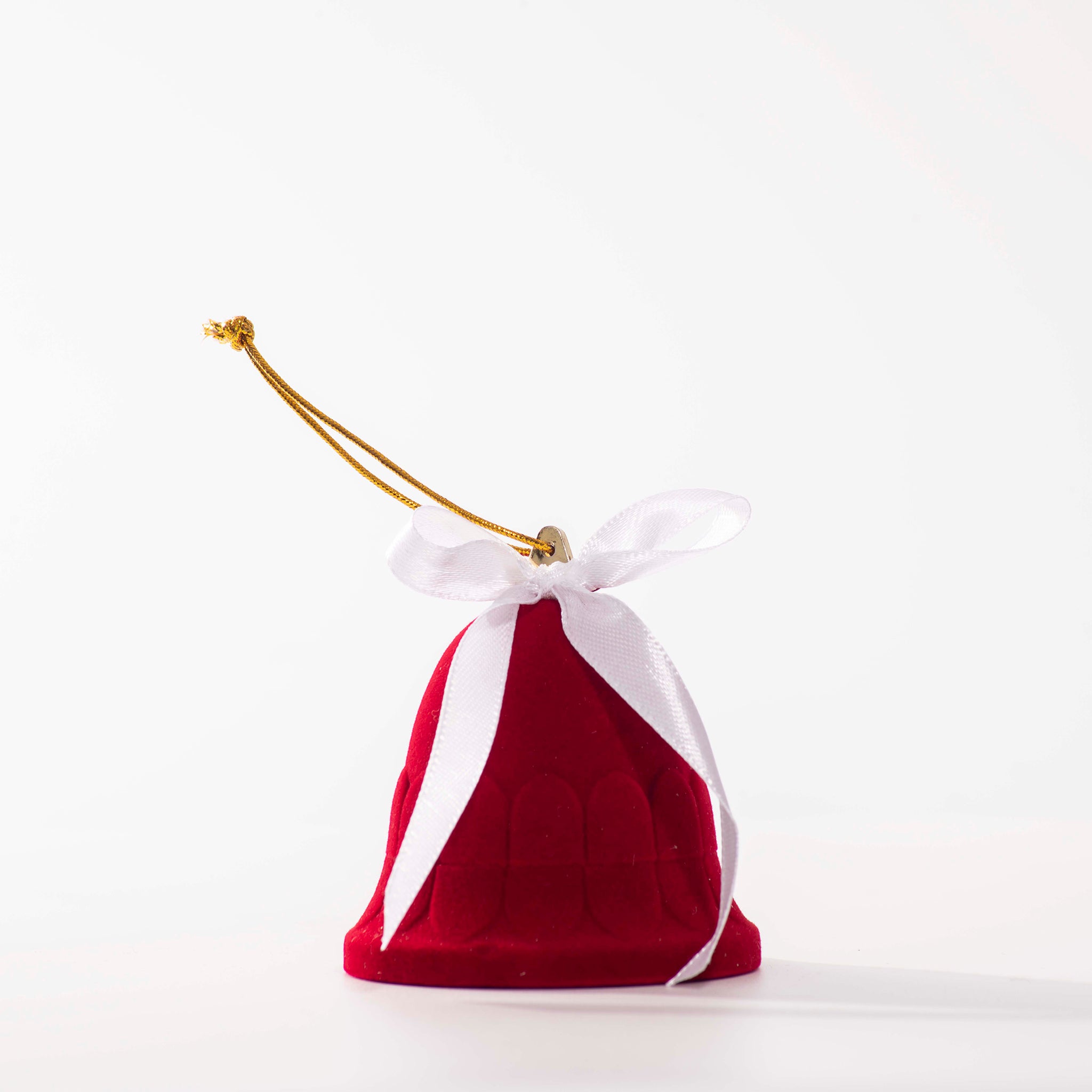 Piccolo presepe in una confezione a forma di campana di velluto - Galleria Mariana