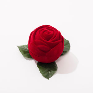 Mini presepe di Natale in una rosa di velluto confezione - Galleria Mariana
