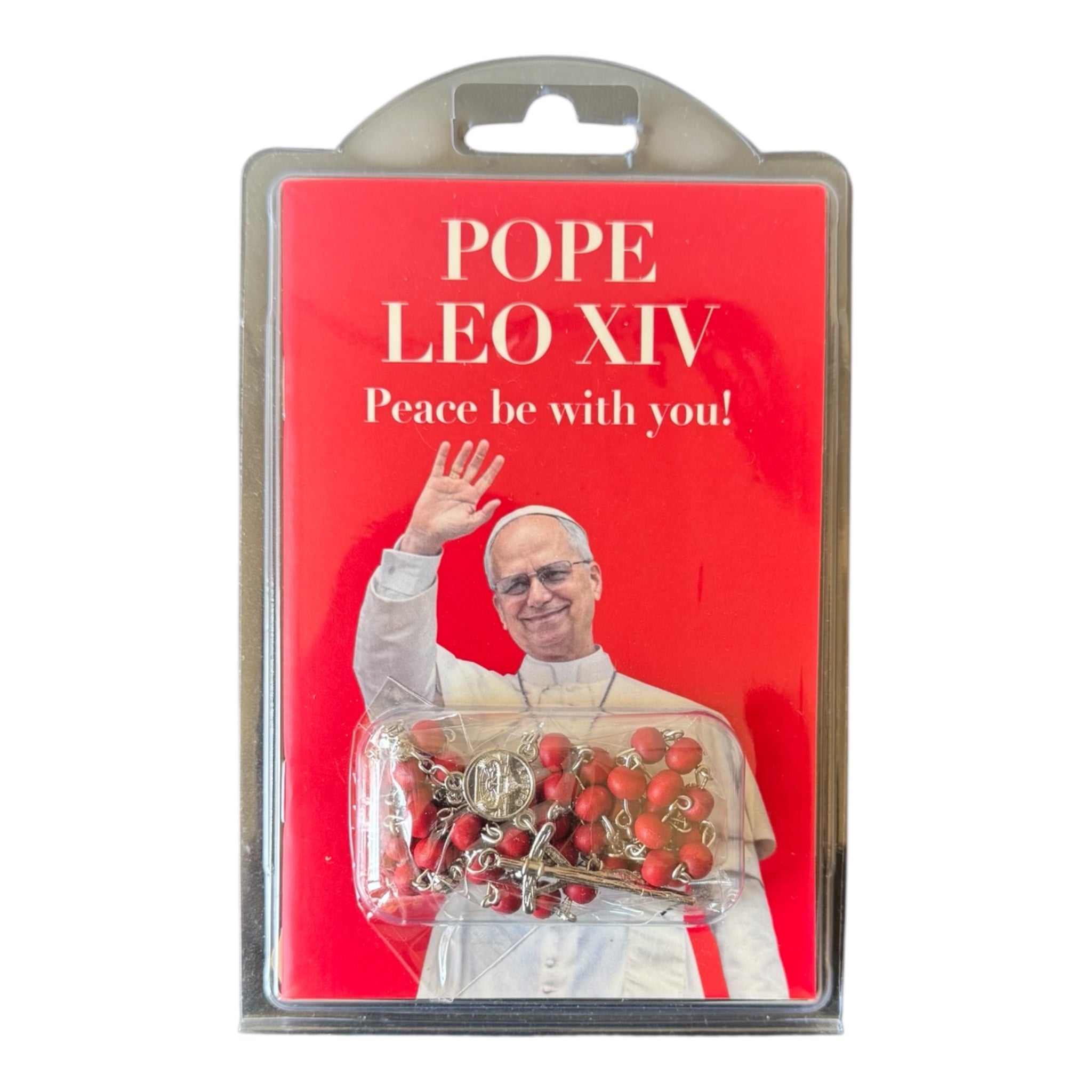 Officiale book with rose scented rosary  of Pope Leo XIV - Galleria Mariana