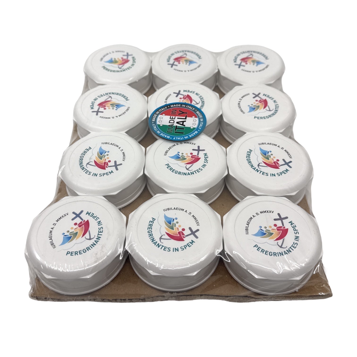 Pacco 12 rosari profumati rosa Giubileo 2025 - Galleria Mariana