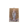 Quadro legno oro con stampa Madonna di Lourdes - Galleria Mariana