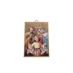 Quadro di legno in foglia oro della Sacra Famiglia - Galleria Mariana