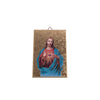Quadro in legno foglia oro con stampa Sacro Cuore di Gesù - Galleria Mariana
