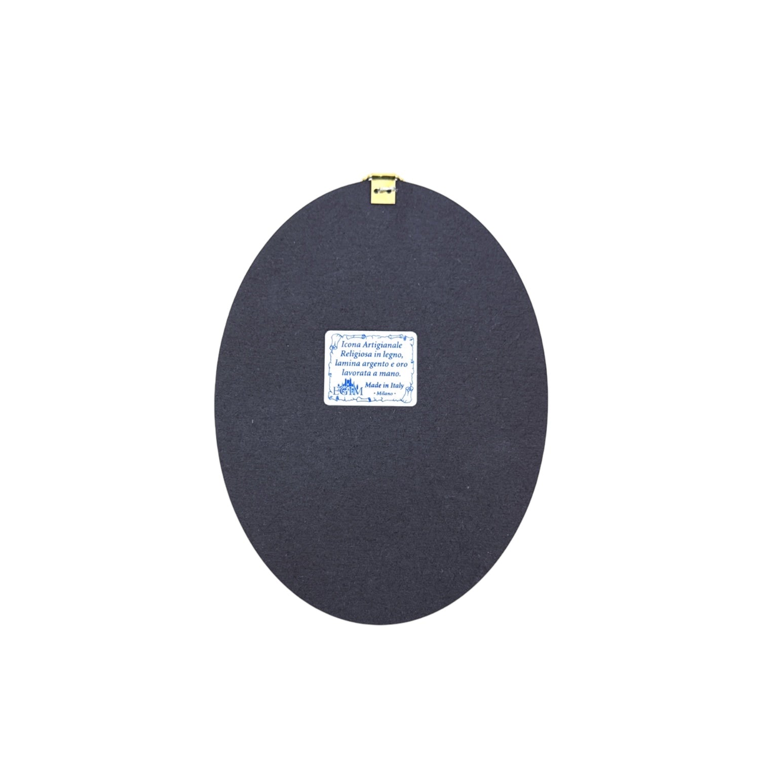 Quadro ovale legno oro e argenti Giubileo 2025 Pellegrini speranza - Galleria Mariana