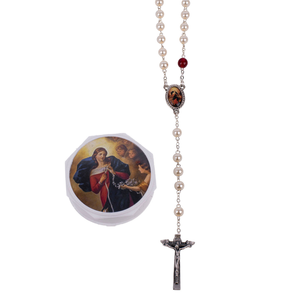 Rosario in madreperla della Madonna che scioglie i nodi - Galleria Mariana