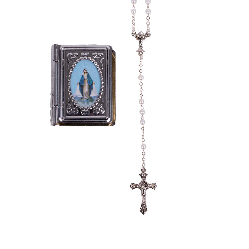 Rosario della Madonna Miracolosa con scatola a libretto - Galleria Mariana