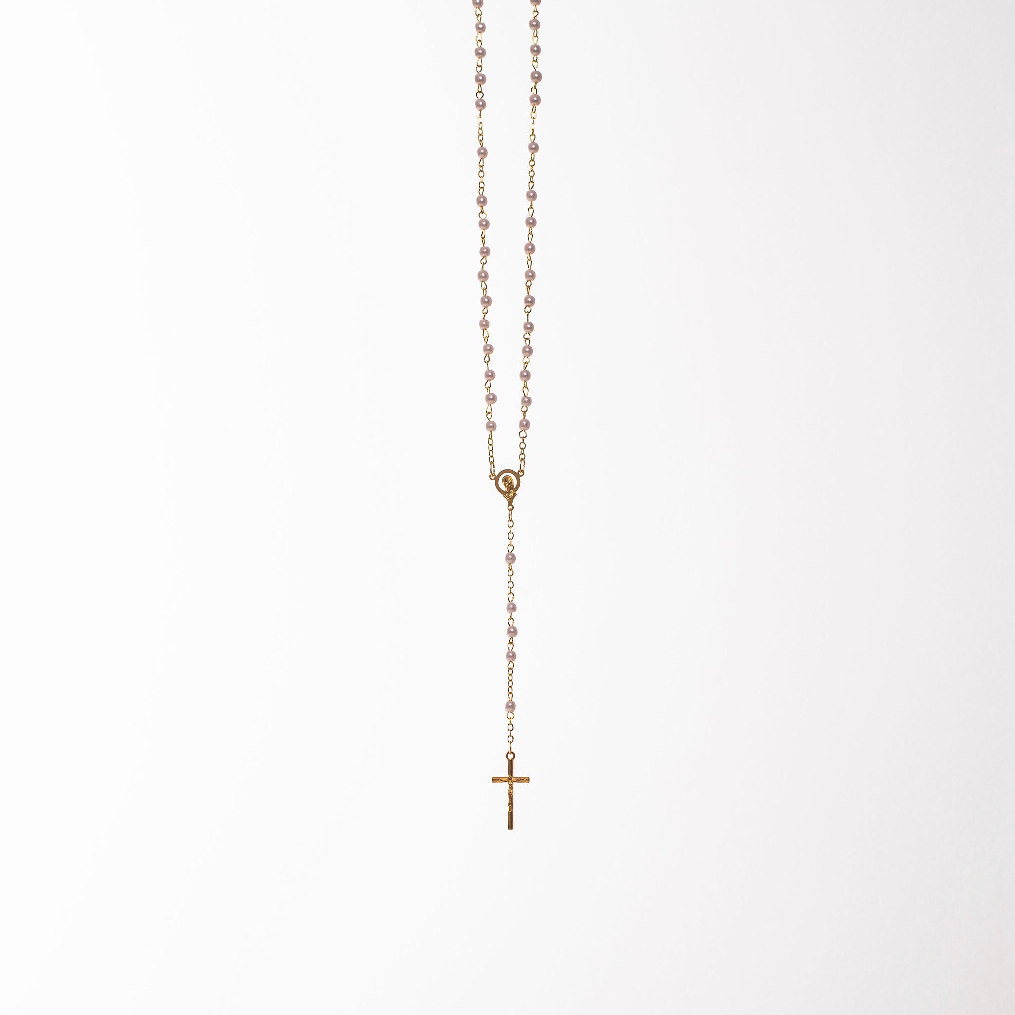 Rosario con perle placcato oro 2 - Galleria Mariana