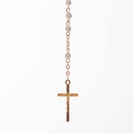 Particolare Rosario con perle placcato oro 2 - Galleria Mariana