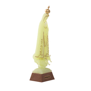 Particolare Statua fosforescente della Madonna di Fatima 11 cm - Galleria Mariana