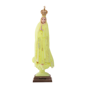 Statua fosforescente della Madonna di Fatima 25 cm - Galleria Mariana