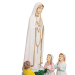 Statua pvc Vergine Maria di Fatima con pastorelli Pasquini - Galleria Mariana