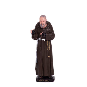 Statua in pvc di San Padre Pio 18 cm - Galleria Mariana