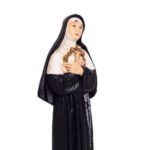 Particolare Statua in resina e marmo di Santa Rita - Galleria Mariana