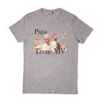 T-shirt Papa Leone XIV grigio