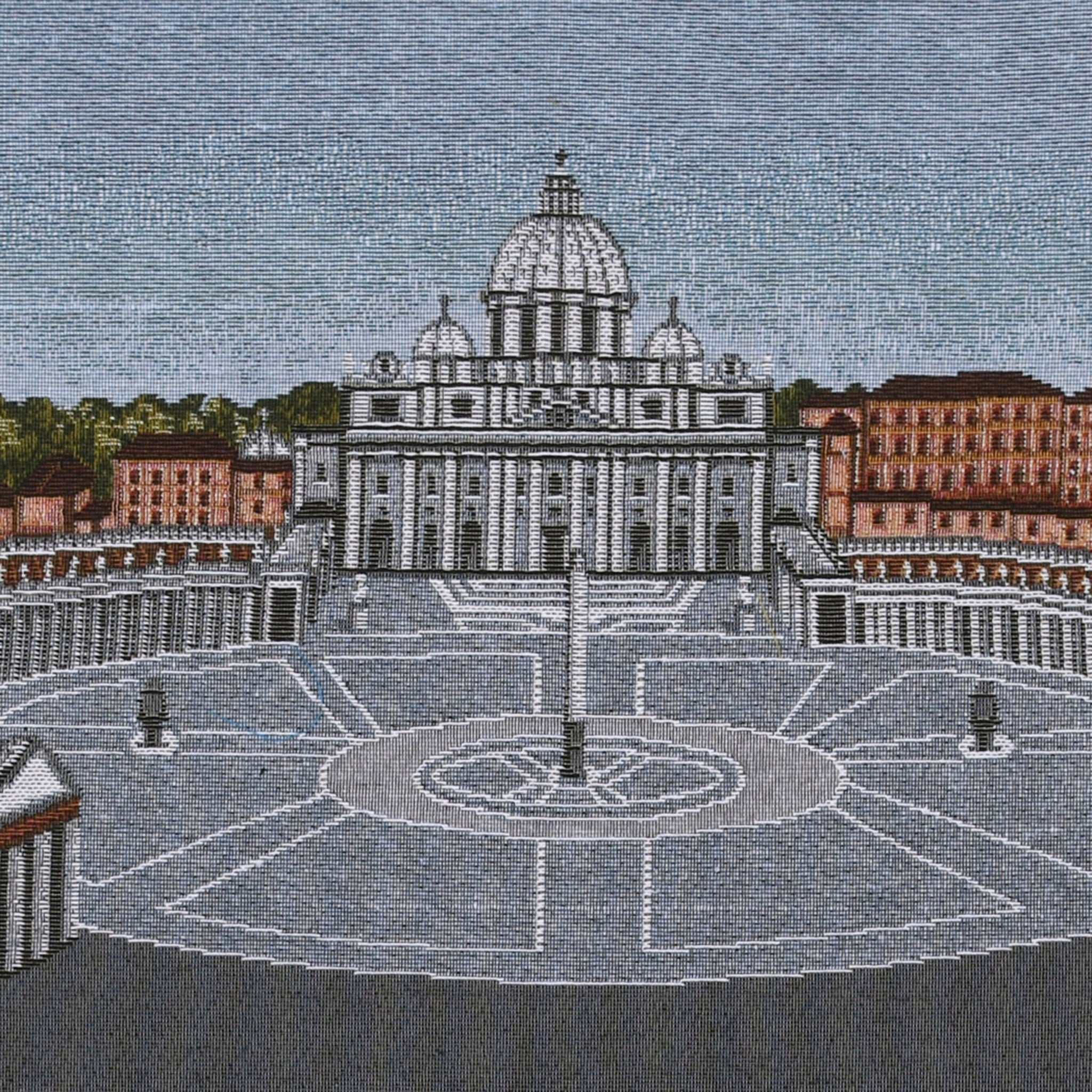 Particolare Arazzo in tela d'oro di Piazza San Pietro - Galleria Mariana