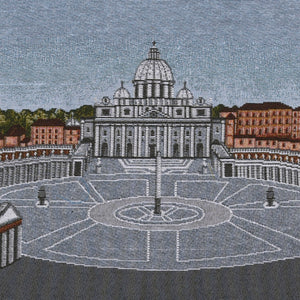 Particolare Arazzo in tela d'oro di Piazza San Pietro - Galleria Mariana