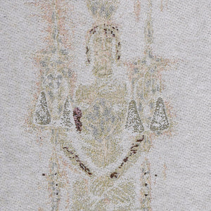 Particolare Arazzo in tela d'oro della Sacra Sindone - Galleria Mariana