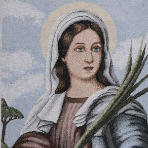 Particolare Arazzo in tela d'oro di Santa Lucia - Galleria Mariana