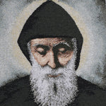 Particolare Arazzo in tela d'oro del volto di Papa Paolo VI - Galleria Mariana