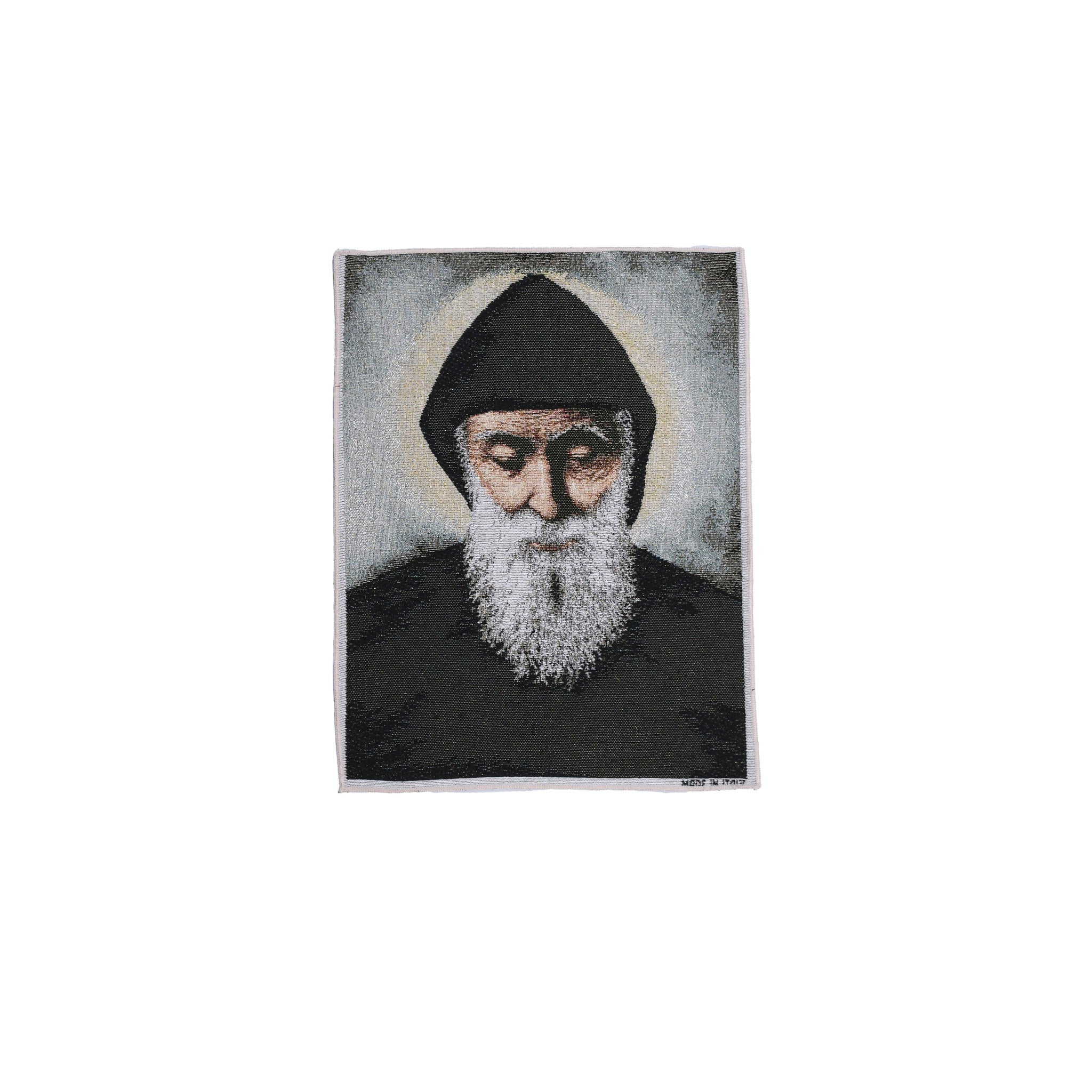 Arazzo in tela d'oro del volto di Papa Paolo VI - Galleria Mariana
