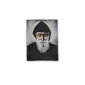 Arazzo in tela d'oro del volto di Papa Paolo VI - Galleria Mariana