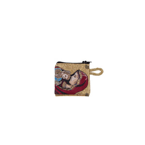 Retro Quadrata Pochette religiosa Madonna con bambino - Galleria Mariana