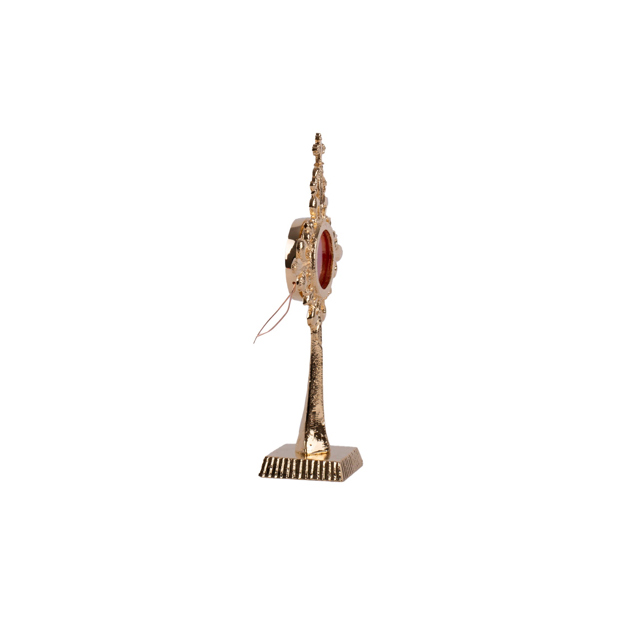 Particolare Reliquiario in bronzo dorato - Galleria Mariana