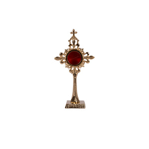 Reliquiario in bronzo dorato - Galleria Mariana