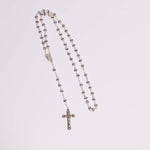Rosario in argento con pietra blu intero - Galleria Mariana