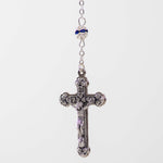 Particolare Rosario in argento con pietra blu - Galleria Mariana