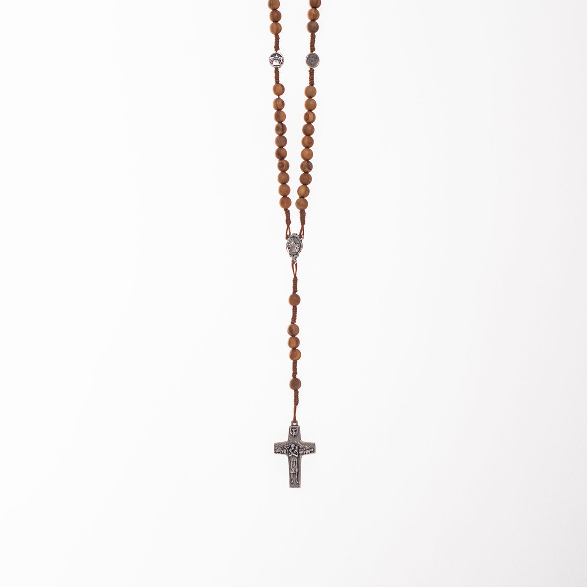 Croce In Legno D'Olivo Su Base 14x7,5 Cm - Articolo Religioso Artigianale Da Lourdes, Regalo Sacro