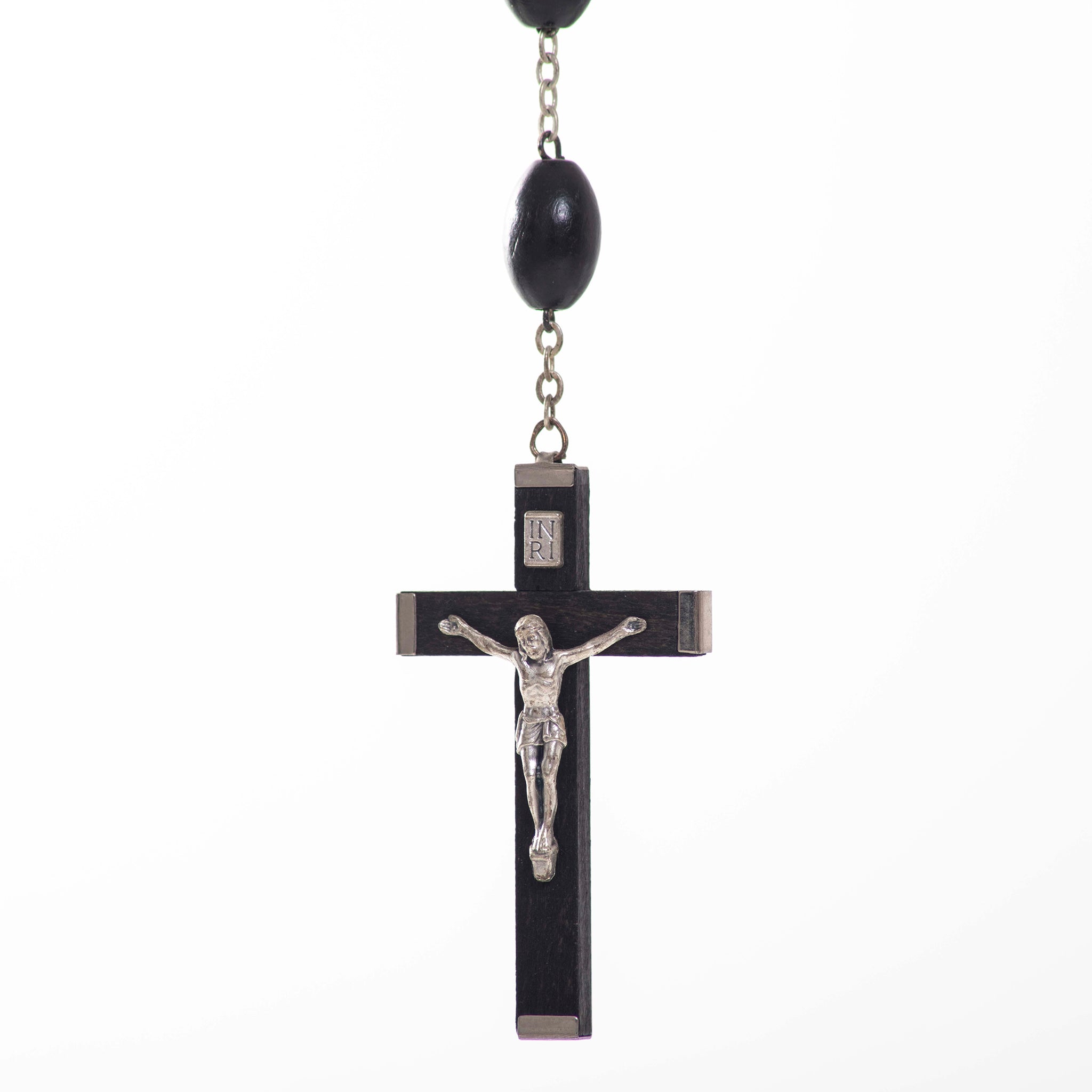 Particolare Rosario in legno nero - Galleria Mariana