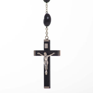 Particolare Rosario in legno nero - Galleria Mariana