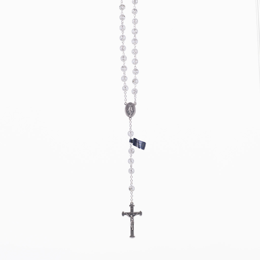 Rosario della Madonna Miracolosa bianco - Galleria Mariana