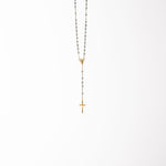 Rosario con perle placcato oro - Galleria Mariana